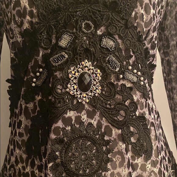 Hugging kisses Vintage stunning top size small - Picture 6 of 11